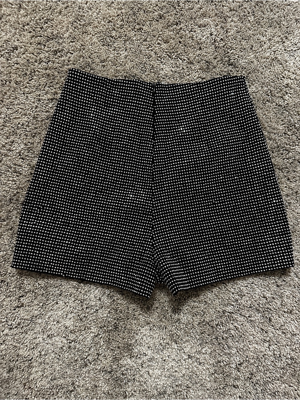 #154 Cloud Ten Womens Black and embellished High-Rise Shorts size small - Picture 6 of 9